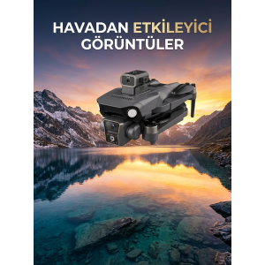 Çift Kameralı Gps Drone Geniş Açılı Havadan Görüntüleme Sistemi