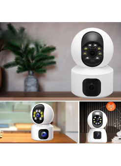 Çift Kameralı Wifi Bağlantılı Gece Görüşlü Ev Tipi Güvenlik Kamerası Yosee