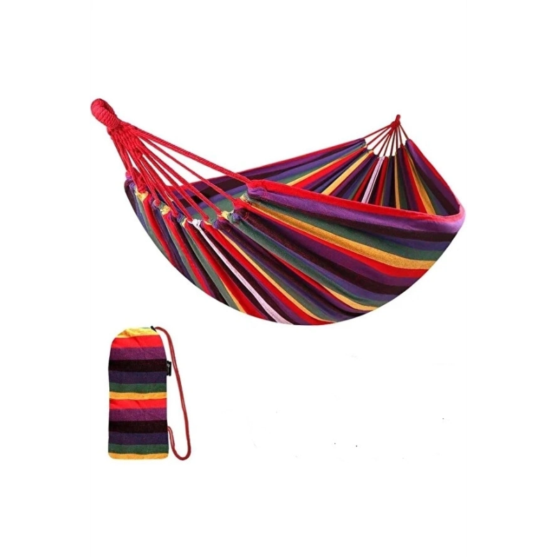 Çift Kişilik Xl 260x150cm Kolay Kurulabilir Kanvas Hamak Çantalı Çift Kişilik Xl 260x150cm Kolay Kurulabilir Kanvas Hamak Çantalı