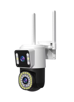 4mp Yoosee Çift Lens Ip Kamera - Wıfı Açık Otomatik İzleme, Su Geçirmez Kablosuz Güvenlik Ev Kamerası, Renkli Gece Görüş