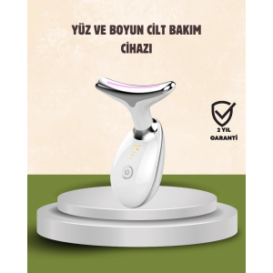 Cilt Yenileyici Şarjlı Güzellik Aleti – Pozitif/negatif İyon, Titreşimli Masaj Ve Kırmızı-mavi-yeşil Işıkla