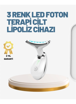 Cilt Yenileyici Şarjlı Güzellik Aleti – Pozitif/negatif İyon, Titreşimli Masaj Ve Kırmızı-mavi-yeşil Işıkla