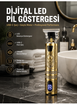 Çizik Tıraş Makinesi Şarjlı Paslanmaz Çelik Bıçaklı Uzun Ömürlü