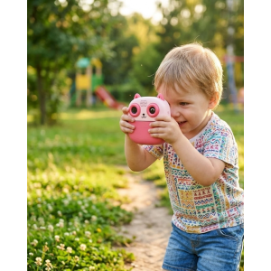 Çocuklar İçin Anında Baskılı Kamera 6 Renk Kalem 5 Rulo Kağıt Hediyeli Eğitici Eğlenceli Fotoğraf Makinesi