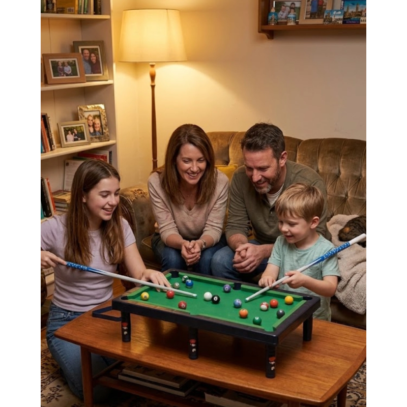 Çocuklar İçin Bilardo Seti Masaüstü Snooker Ve Pool Oyuncak Çocuklar İçin Bilardo Seti Masaüstü Snooker Ve Pool Oyuncak