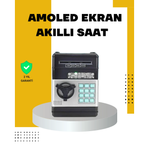 Çocuklar İçin Şifreli Atm Kasa Para Yutan Kumbara