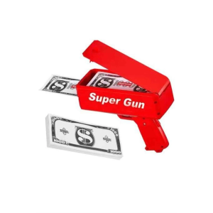 Çocuklara Özel Eğlenceli Para Saçma Makinası Parti Oyuncağı Kırmızı