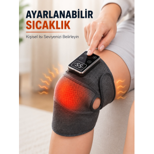 Çok Amaçlı Diz Dirsek Omuz Masaj Aleti Isıtmalı Titreşimli Şarjlı Masaj Cihazı