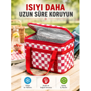 Çok Amaçlı Isı Yalıtımlı Termos Çanta Piknik Kamp Seyahat Ve Market Kullanımına Uygun