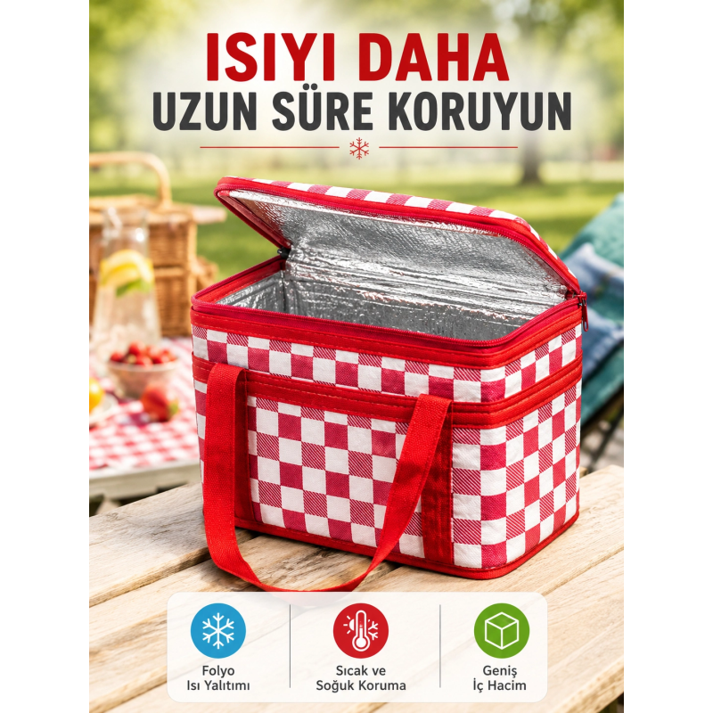 Çok Amaçlı Isı Yalıtımlı Termos Çanta Piknik Kamp Seyahat Ve Market Kullanımına Uygun Çok Amaçlı Isı Yalıtımlı Termos Çanta Piknik Kamp Seyahat Ve Market Kullanımına Uygun