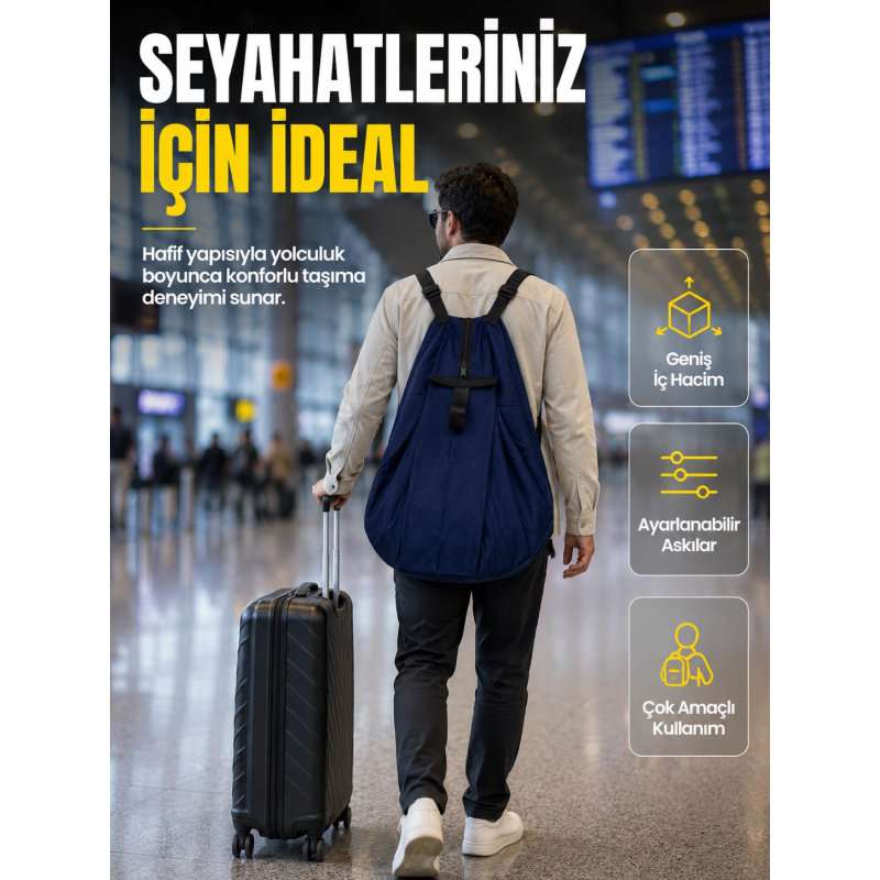 Çok Amaçlı Katlanabilir Taşıma Çantası Geniş Hacimli Günlük Kullanım Çantası Çok Amaçlı Katlanabilir Taşıma Çantası Geniş Hacimli Günlük Kullanım Çantası