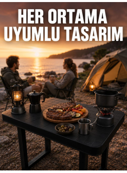 Çok Amaçlı Katlanır Kamp Masası Dayanıklı Piknik Balkon Bahçe Masası
