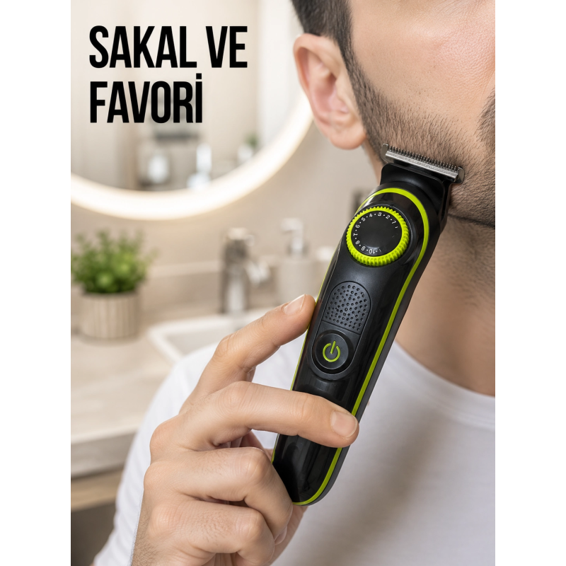 Çok Başlıklı Erkek Tıraş Makinesi Sakal Favori Burun Kulak Ve Vücut Bakım Seti Çok Başlıklı Erkek Tıraş Makinesi Sakal Favori Burun Kulak Ve Vücut Bakım Seti