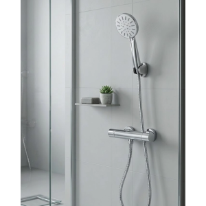 Çok Fonksiyonlu 4 Modlu El Duşu Başlığı Krem Duş Seti Spiral Hortumlu