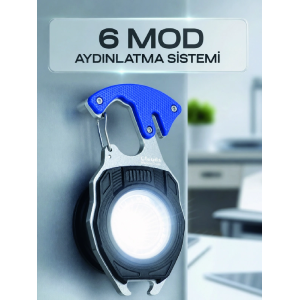 Çok Fonksiyonlu Acil Durum El Feneri Elektronik Çakmak Tornavida Ve Düdük Özellikli