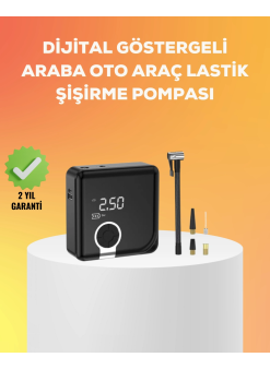 Çok Fonksiyonlu Akıllı Lastik Şişirme Cihazı