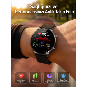 Çok Fonksiyonlu Akıllı Saat Bluetooth Bağlantılı Çağrı Cevaplayabilen Uzun Pil Ömrü Yeni Nesil