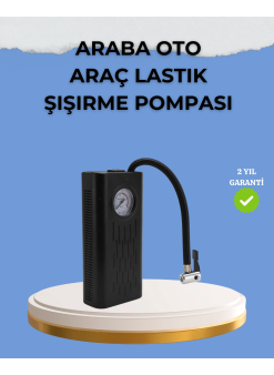 Çok Fonksiyonlu Dijital Gösterge Elektrikli Lastik Pompası