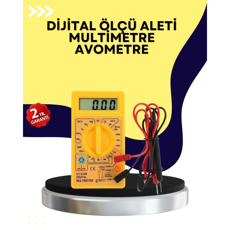 Çok Fonksiyonlu Dijital Multimetre Elektrik Test Cihazı Çok Fonksiyonlu Dijital Multimetre Elektrik Test Cihazı