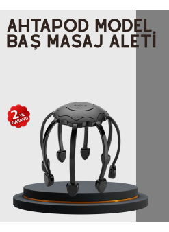 Çok Noktalı Elektrikli Kafa Masaj Cihazı 3 Modlu Rahatlatıcı Masaj