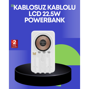 Çoklu Kablo Çıkışlı Taşınabilir Powerbank Kompakt Tasarım