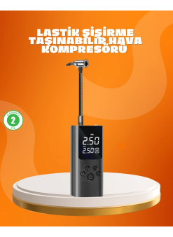 Çoklu Valf Adaptörlü Dijital Hava Pompası