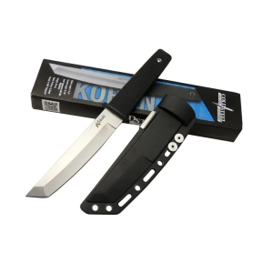 Cold Steel Aus 8a Kobun Tanto Outdoor / Av Bıçağı 25cm - Kılıflı, Kutulu, Siyah Plastik Sap