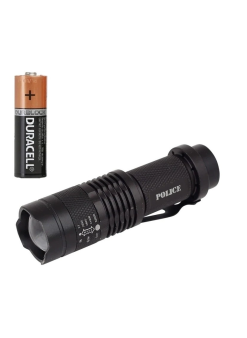 Cree Q5 Led Zoomlu  Pilli Mini Feneri 14500 Pil İle Çalışma Özelliği