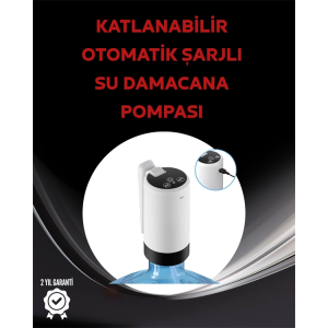 Daana Üstü Akıllı Su Pompası | 3 Daana Kullanım | 4w Güç | Micro Usb Şarjlı | Katlanabilir & Taşınabilir