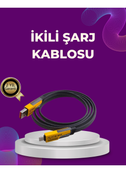 Dayanıklı 4’ü 1 Arada Çok Fonksiyonlu Hızlı Şarj Veri Kablosu