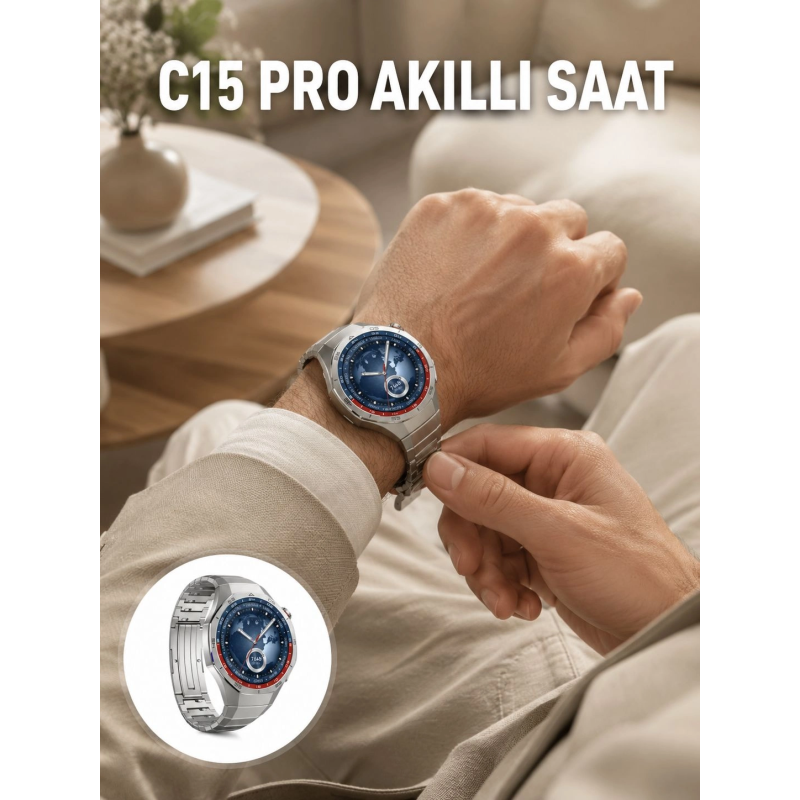 Dayanıklı Kordonlu Şarjlı Akıllı Saat Yeni Nesil Dayanıklı Kordonlu Şarjlı Akıllı Saat Yeni Nesil