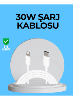 Dayanıklı Tpe Lightning Kablo – 30w Hızlı Şarj Ve Veri Transferi