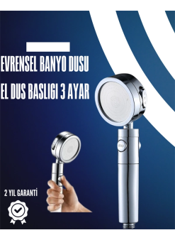 Dayanıklı Ve Ergonomik Tasarımlı Ayarlanabilir El Duş Başlığı