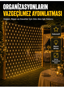 Dekoratif Ağ Led Işık İle Organizasyonlarınıza Masalsı Atmosfer