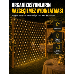 Dekoratif Ağ Led Işık İle Organizasyonlarınıza Masalsı Atmosfer