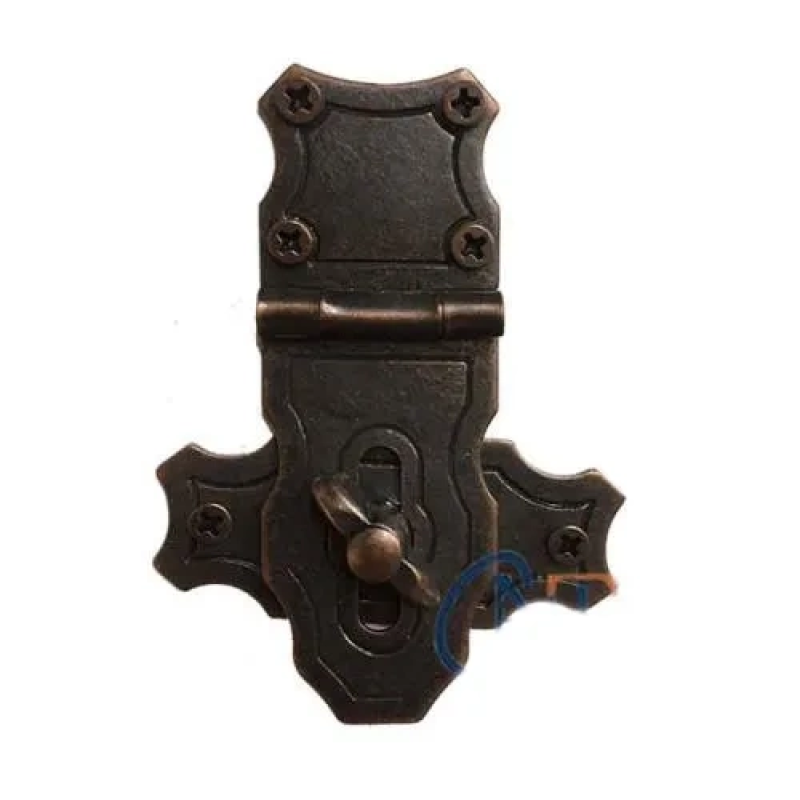 Dekoratif Anahtarlı Sandık Askısı - 40x55mm, Oksit, 1 Adet Dekoratif Anahtarlı Sandık Askısı - 40x55mm, Oksit, 1 Adet