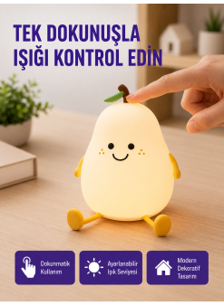 Dekoratif Armut Led Lamba Renk Ayarlı Şarj Edilebilir