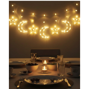 Dekoratif Büyük Ay Yıldız Ramazan Led Işık