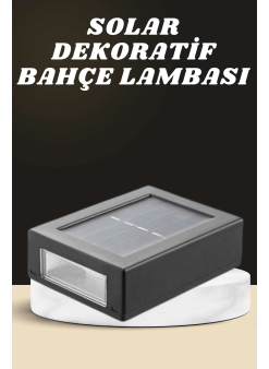 Dekoratif Duvar Lambası Solar Güneş Enerjili Bahçe Aydınlatması
