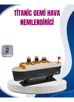 Dekoratif Gemi Modeli 7 Renk Işıklı Hava Nemlendirici Ve Oda Kokusu Difüzörü