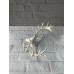 Dekoratif Geyik Başı Heykel 25 Cm Modern Minimal Tasarım