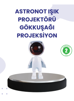 Dekoratif Gün Batımı Işığı – Astronot Figürlü