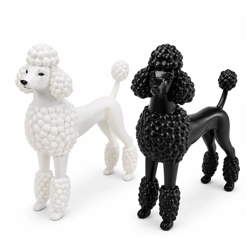 Dekoratif Kaniş Köpek Biblosu Polyester Masa Üstü Obje Alk5305 Dekoratif Kaniş Köpek Biblosu Polyester Masa Üstü Obje Alk5305
