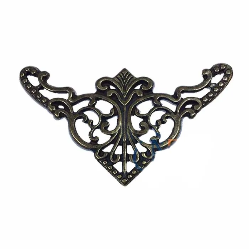 Dekoratif Köşe Süsü, Köşelik - Büyük, 31x55mm, Antik, 100 Adet Dekoratif Köşe Süsü, Köşelik - Büyük, 31x55mm, Antik, 100 Adet