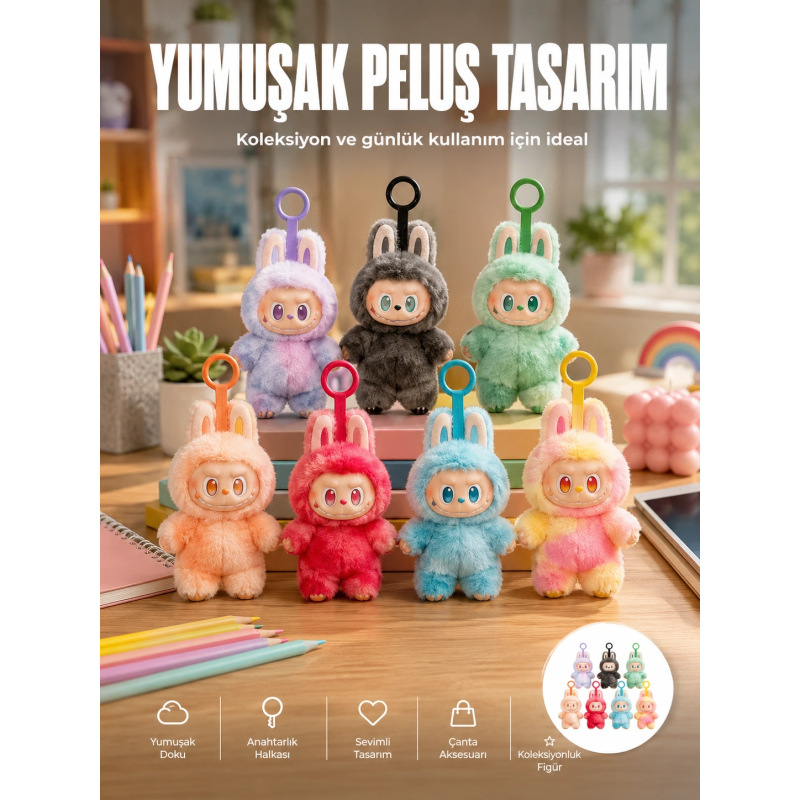 Dekoratif Labubu Peluş Figür Oyuncak Yeni Seri Dekoratif Labubu Peluş Figür Oyuncak Yeni Seri