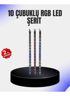 Dekoratif Led Meteor Işık 10’lu Çubuk Seti