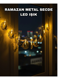 Dekoratif Ramazan Ay Işığı Secde Eden Adam Figürlü