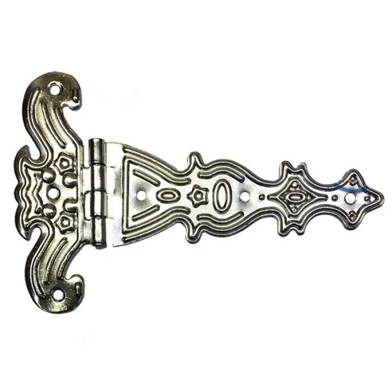 Dekoratif, Sac Tek Kuyruklu Menteşe - 69x102 Mm, Büyük, Nikel, 100 Adet Dekoratif, Sac Tek Kuyruklu Menteşe - 69x102 Mm, Büyük, Nikel, 100 Adet