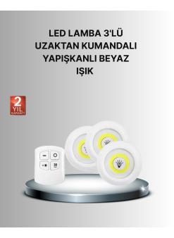 Dekoratif Ve Pratik 3’lü Kumandalı Spot Led Aydınlatma
