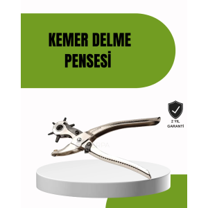 Deride Kemer Çanta Ayakkabı Delme Pensesi 6 Uçlu Döner Başlıklı Tamir Aleti